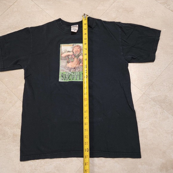 VTG Y2K The Goonies Truffle Shuffle Mens Adult M Medium T Shirt Anvil Black - Picture 6 of 7